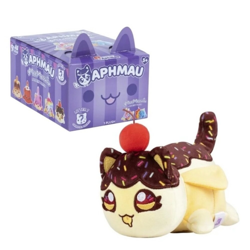 APHMAU MEEMEOWS LITTER 7 CHOCOLATE DIPPED BANANA CAT PLUSH ⚡ ULTRA RARE⚡ *NEW⚡